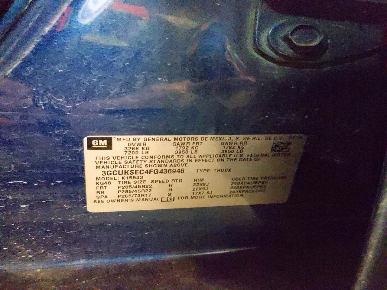 2015 Chevrolet Silverado K1500 LTZ