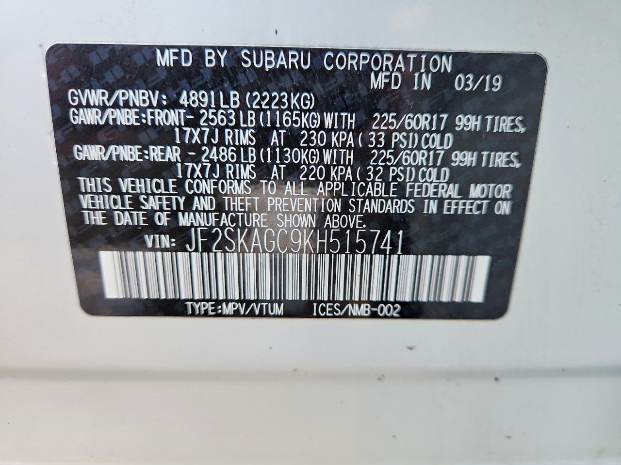 2019 Subaru Forester Premium