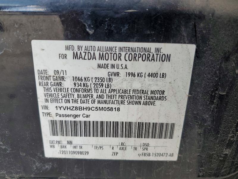 2012 Mazda 6 I