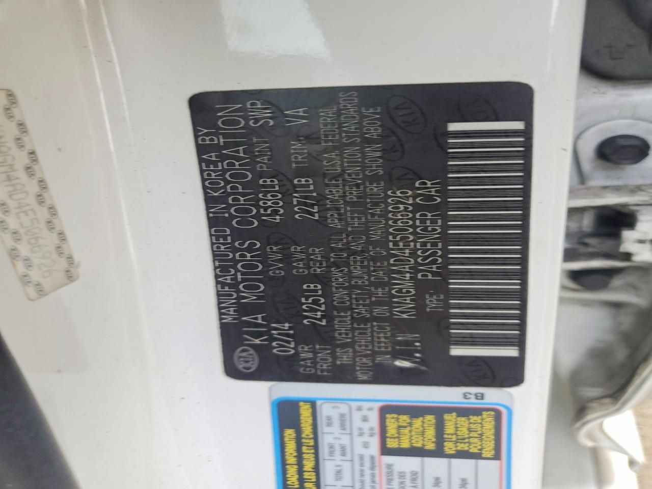 2014 KIA Optima Hybrid