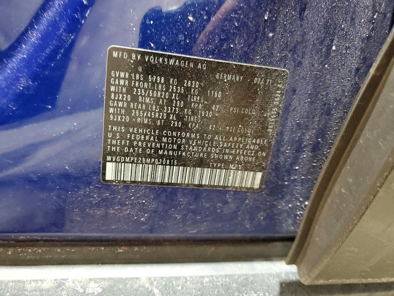 2021 Volkswagen Id.4 First Edition