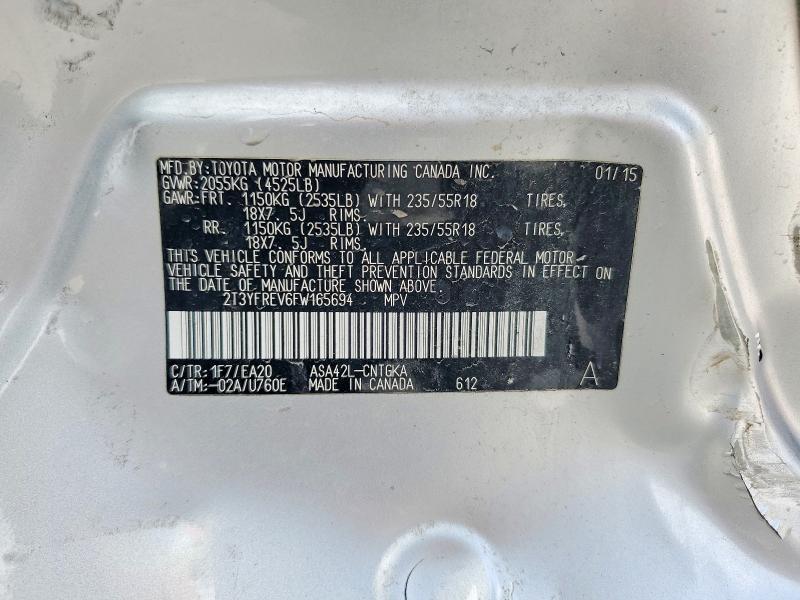 2015 Toyota Rav4 Limited