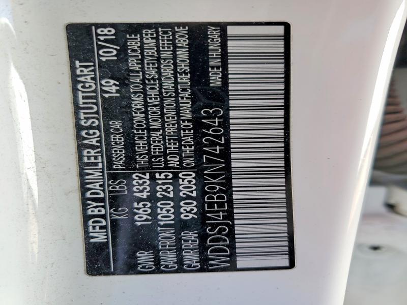 2019 Mercedes-Benz Cla 250