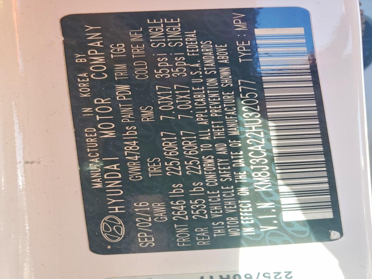 2017 Hyundai Tucson eco