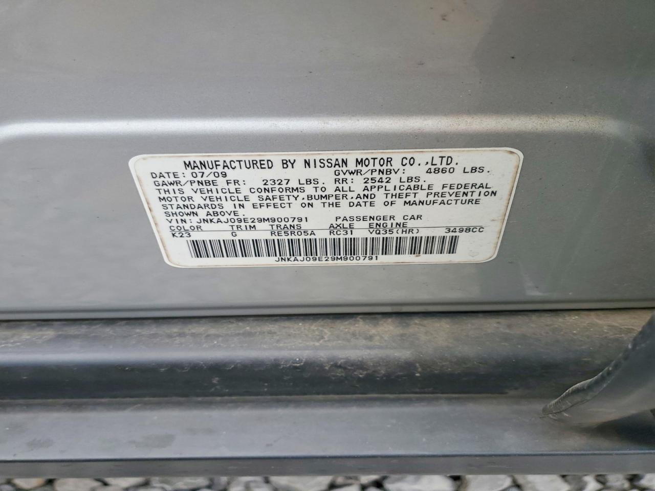 2009 Infiniti Ex35 Base