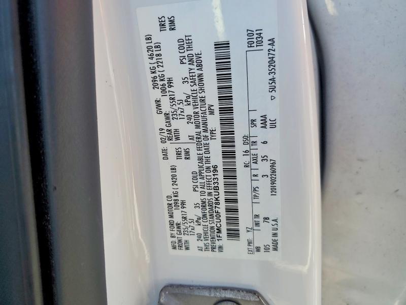 2019 Ford Escape s