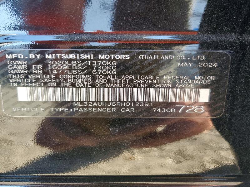2024 Mitsubishi Mirage es