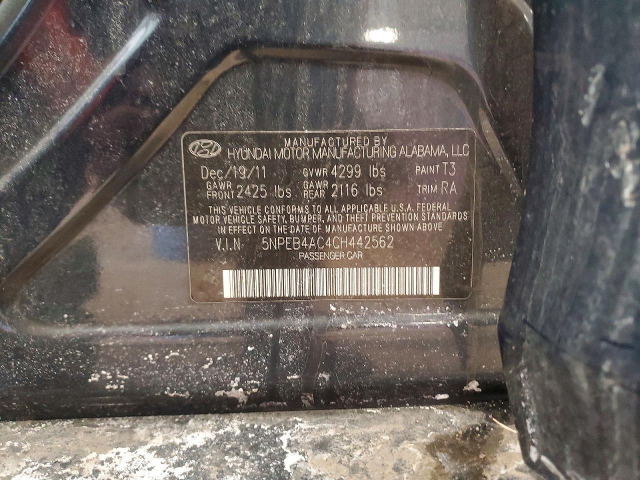 2012 Hyundai Sonata gls