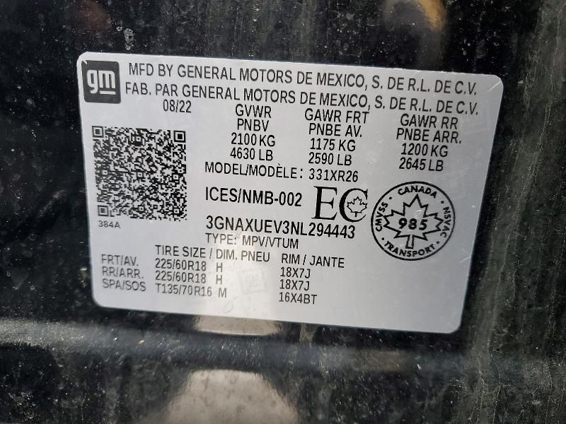 2022 Chevrolet Equinox lt