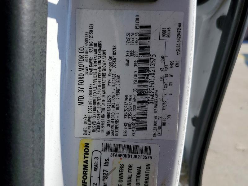 2018 Ford Fusion se