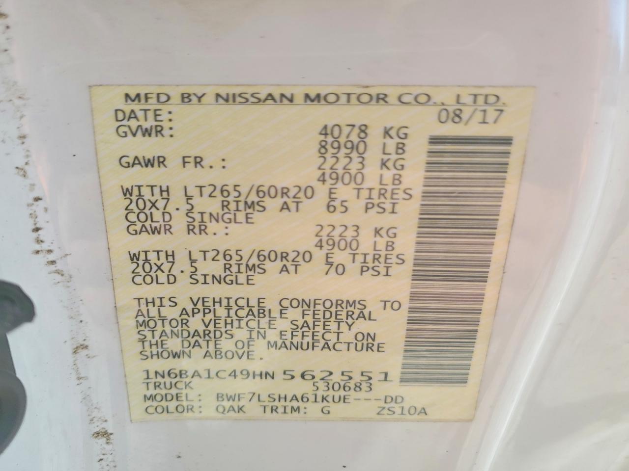 2017 Nissan Titan XD SV