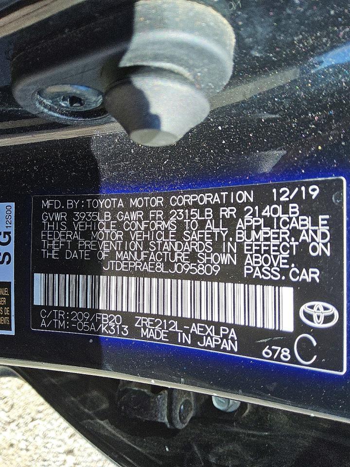 2020 Toyota Corolla le