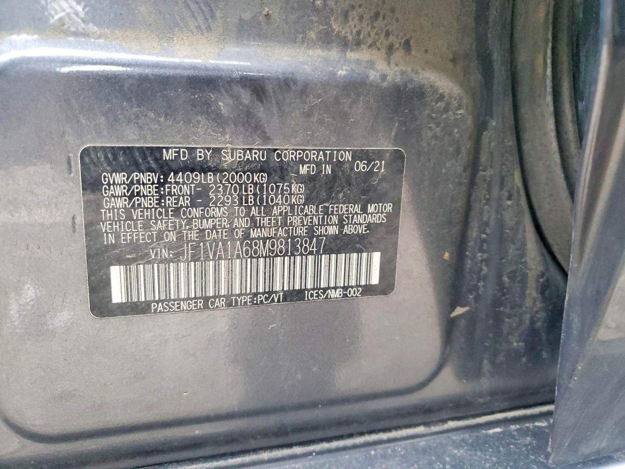 2021 Subaru WRX