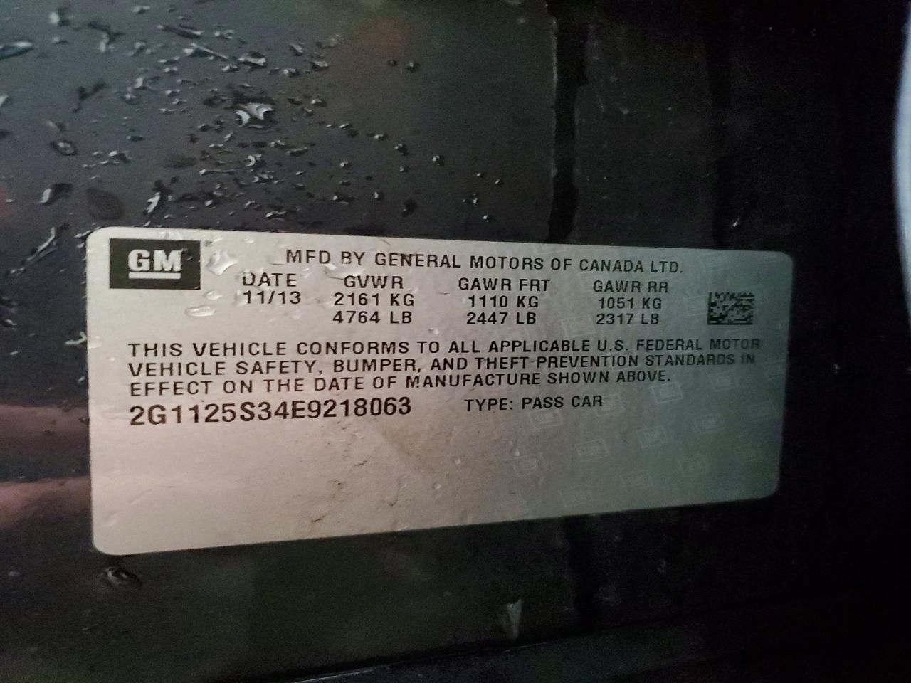 2014 Chevrolet Impala lt