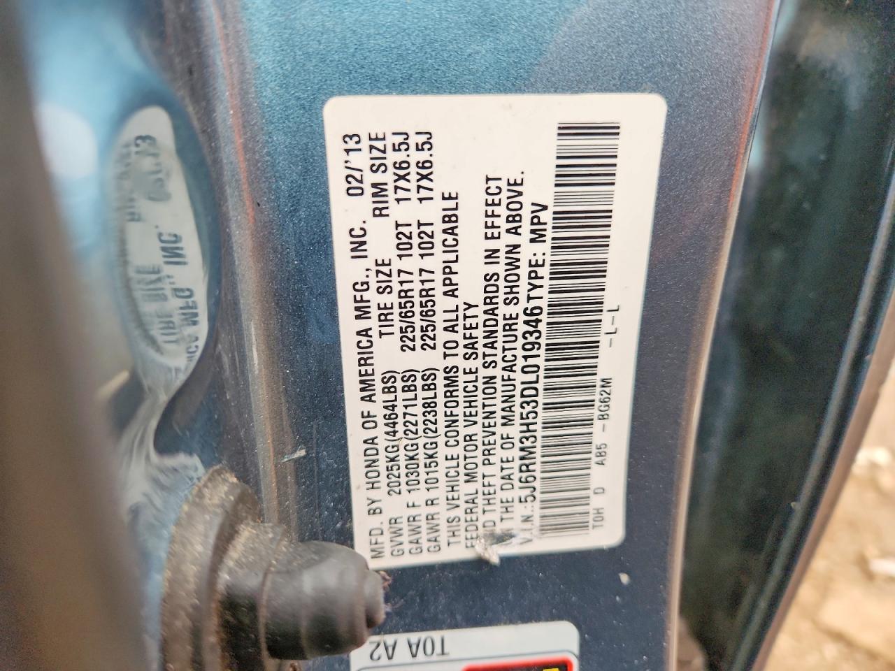 2013 Honda Cr-v ex
