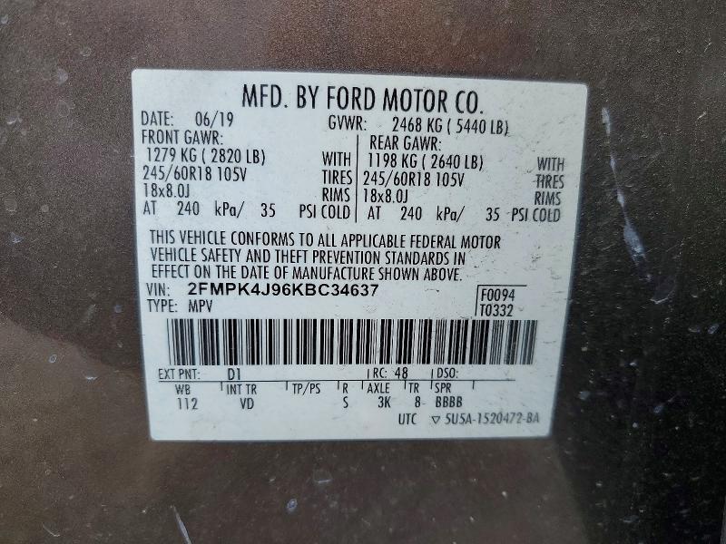 2019 Ford Edge sel