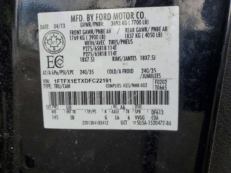 2013 Ford F150 Super Cab