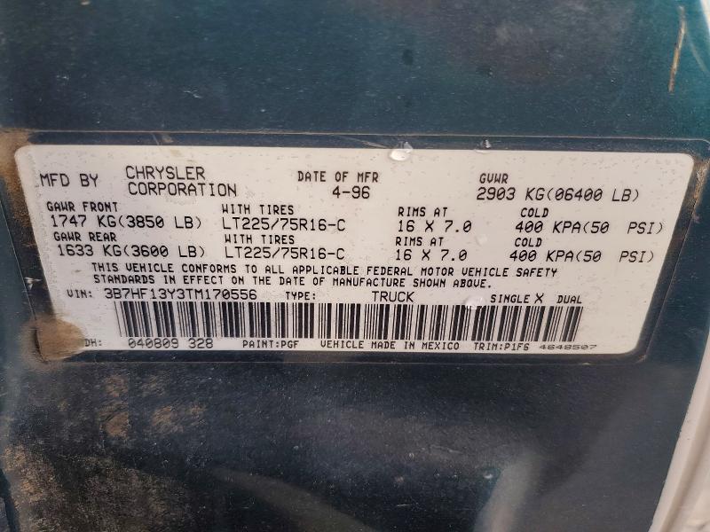 1996 Dodge 1996 Dodg ram 1500
