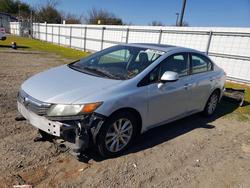 Salvage cars for sale from Copart Sacramento, CA: 2012 Honda Civic ex