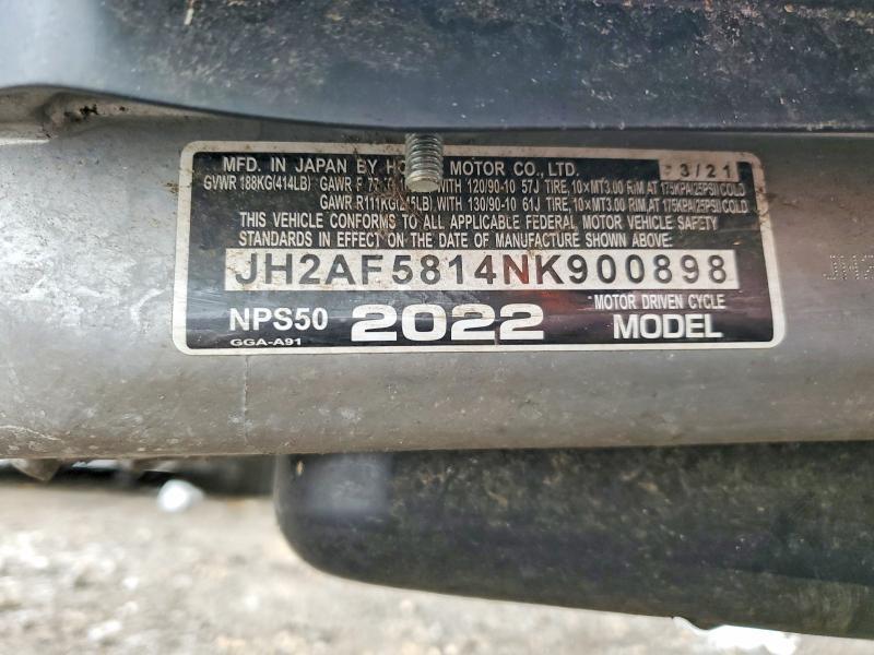 2022 Honda Nps50
