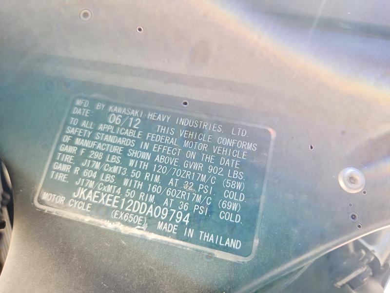2013 Kawasaki EX650 E