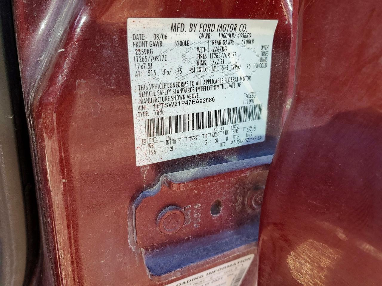 2007 Ford Truck F250 Crew C PU 4X4 C