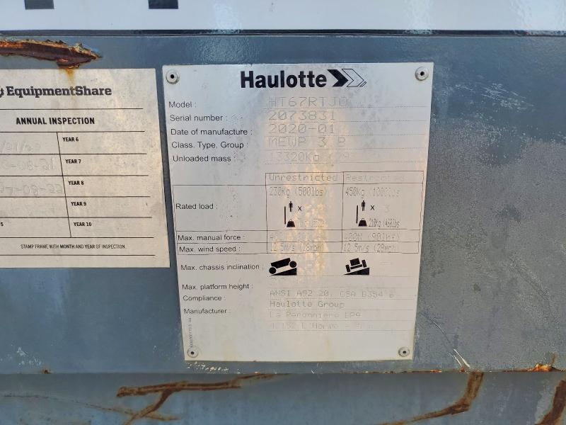 2020 Haulotte Boom Lift