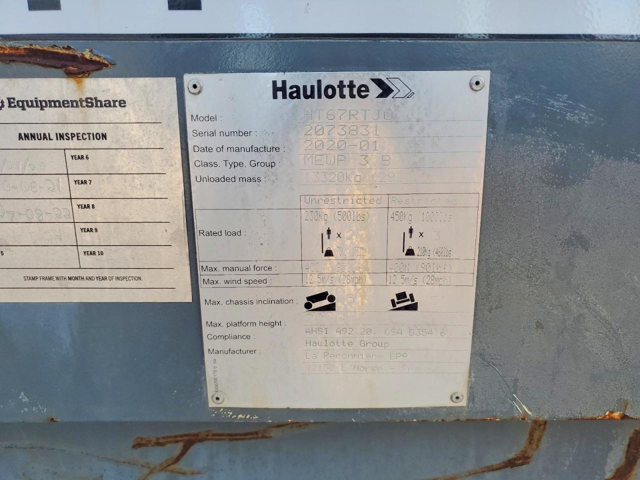 2020 Haulotte Boom Lift