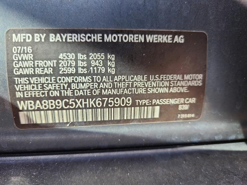 2017 BMW 330 i