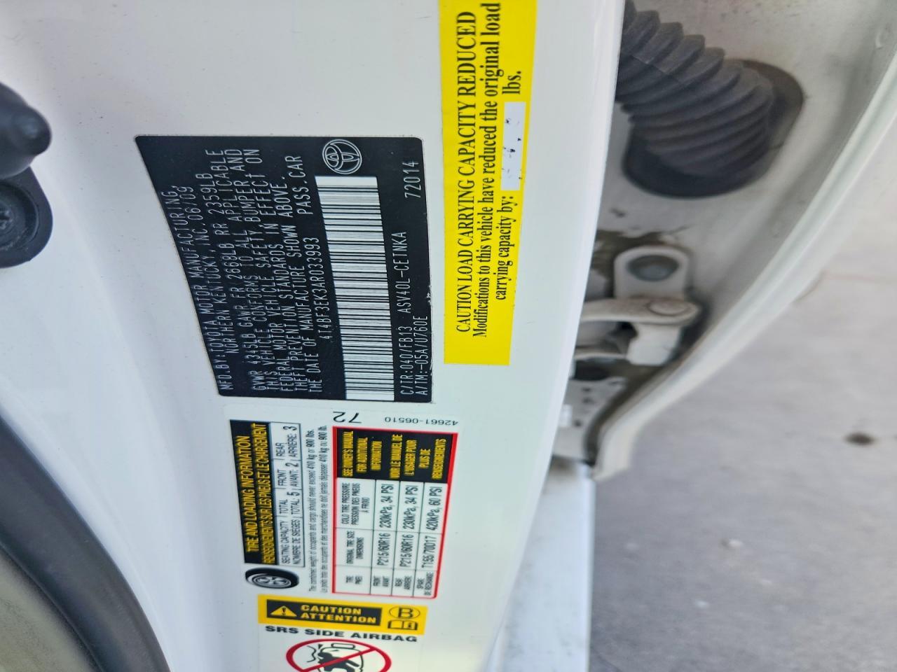 2010 Toyota Camry Base