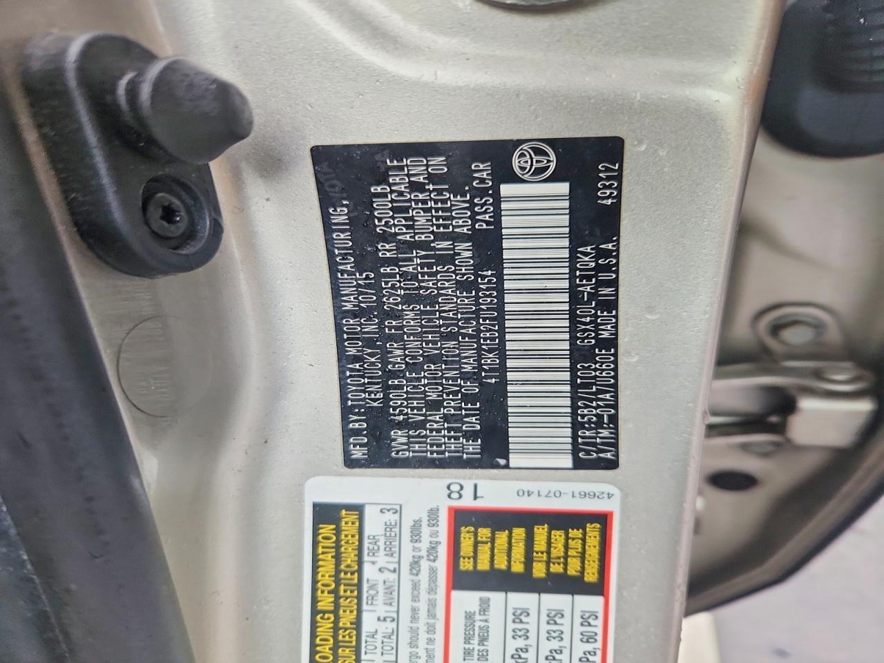 2015 Toyota Avalon xle