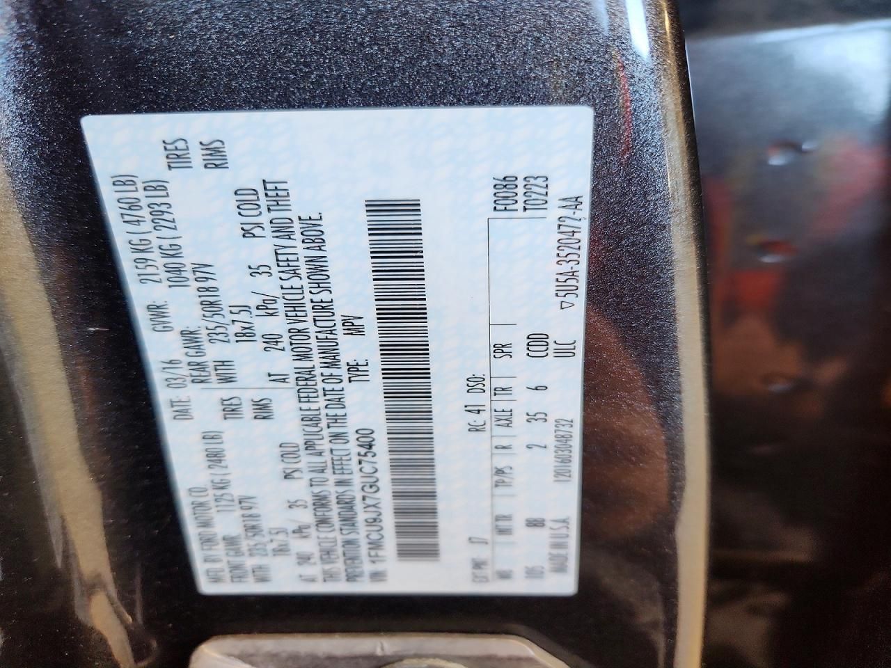 2016 Ford Escape Titanium