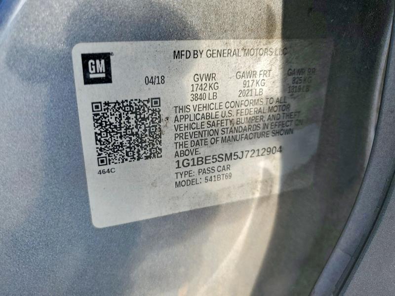 2018 Chevrolet Cruze lt