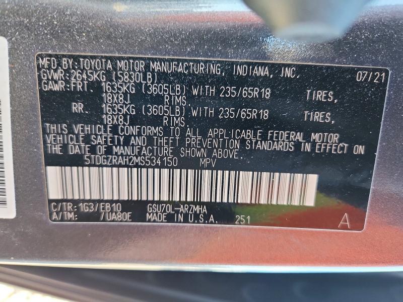 2021 Toyota Highlander xle