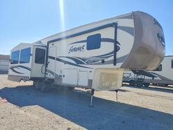 Salvage trucks for sale at Wilmer, TX auction: 2015 Cedar Creek 2015 Forest River Silverback Camper