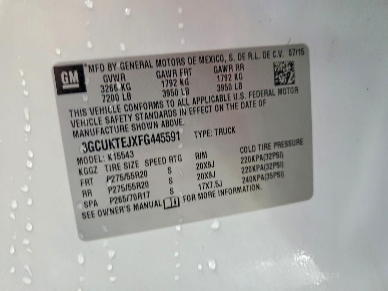 2015 Chevrolet Silverado K1500 High Country