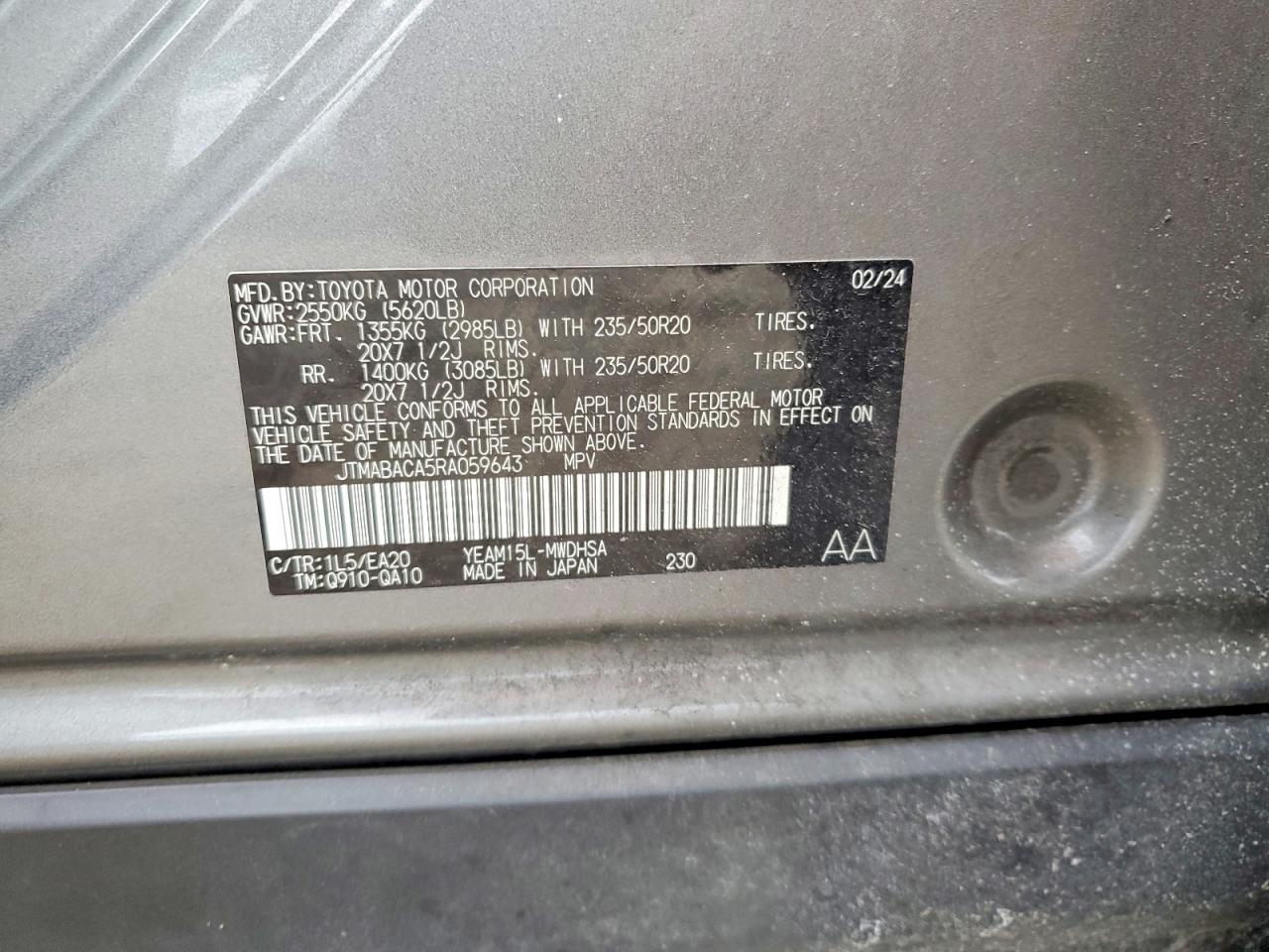 2024 Toyota Bz4x Limited