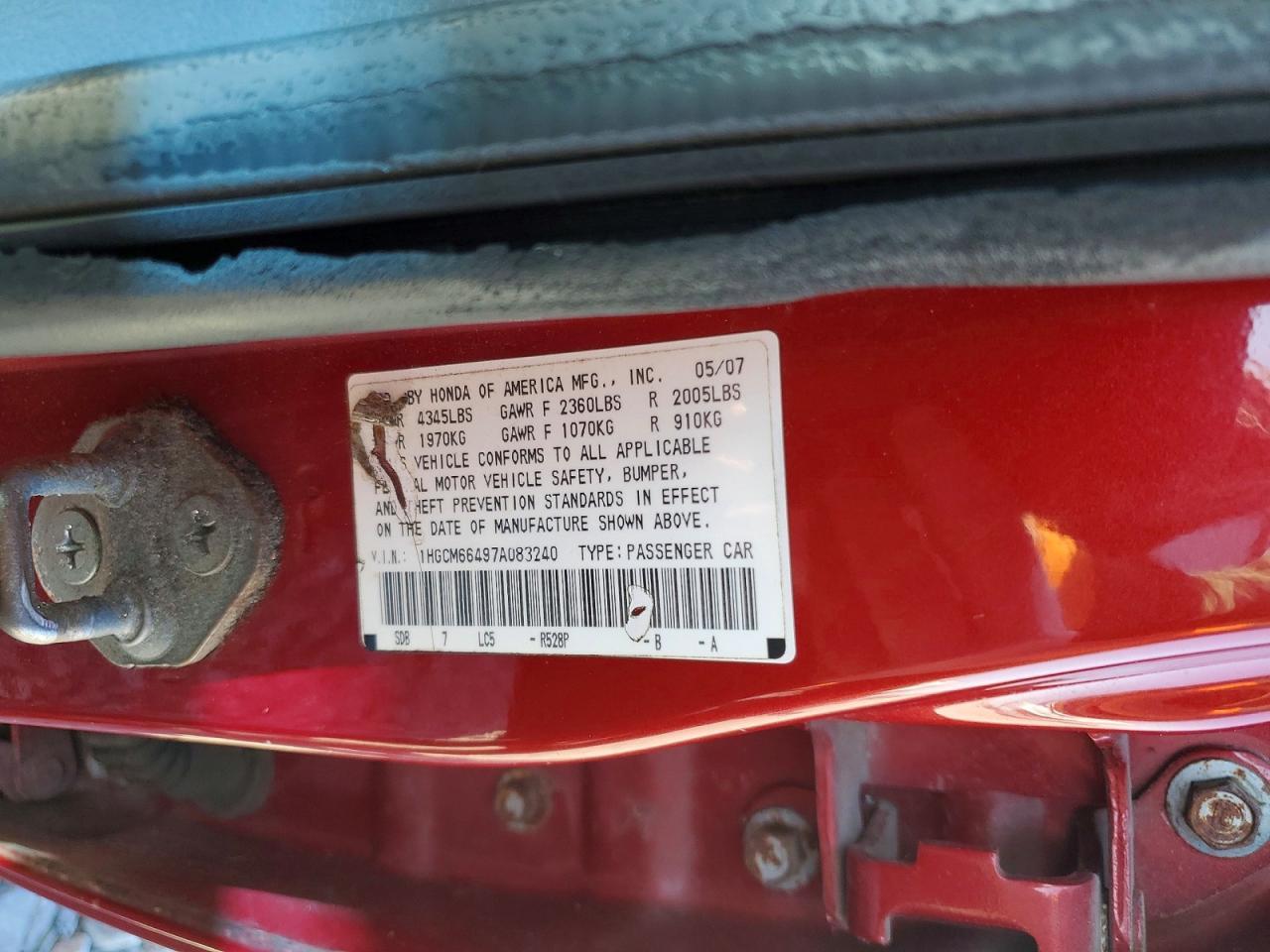 2007 Honda Accord