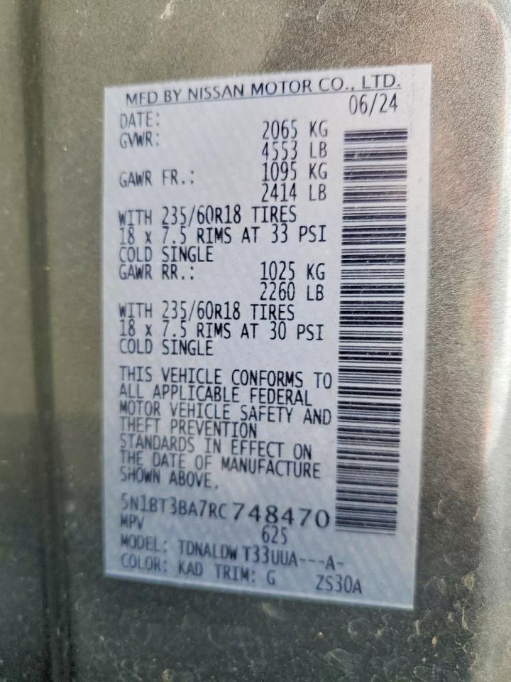 2024 Nissan Rogue sv