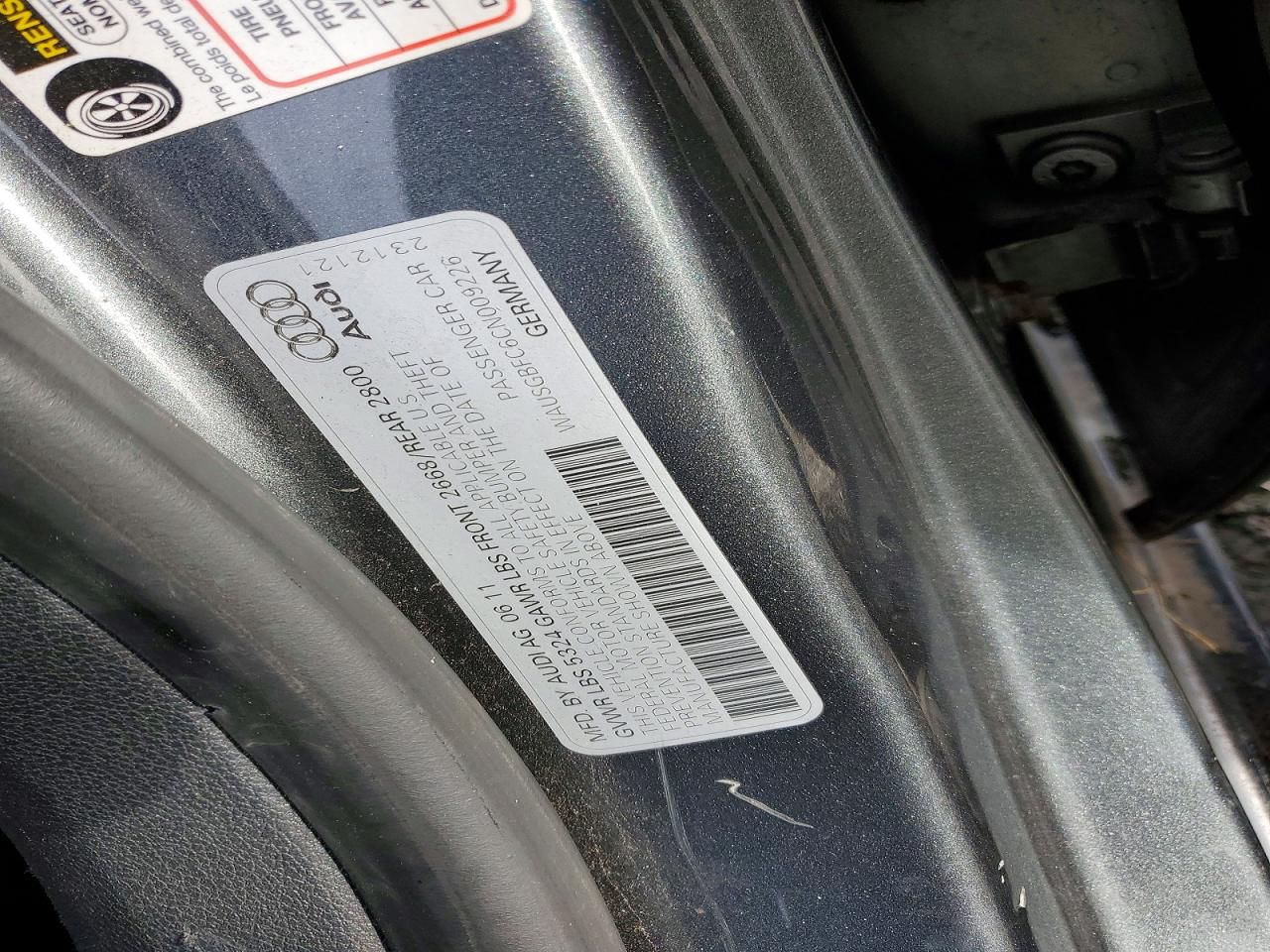 2012 Audi A7 Prestige