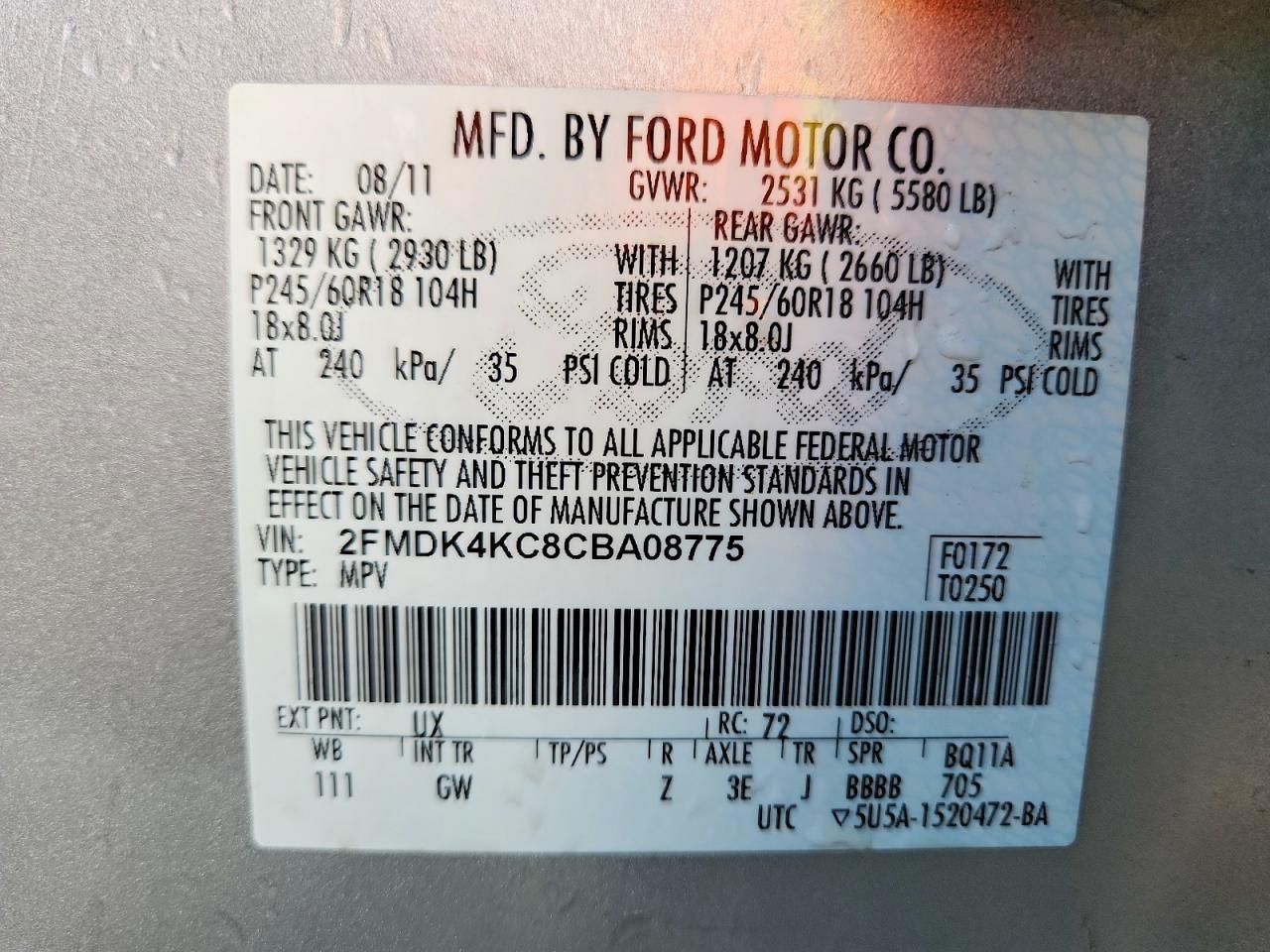 2012 Ford Edge Limited