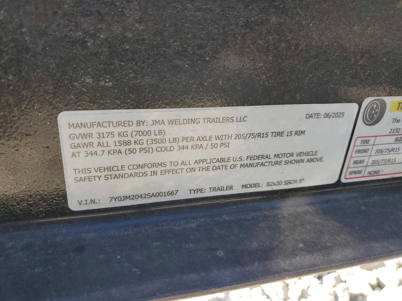 2025 Jmaw 82X20 Ssck