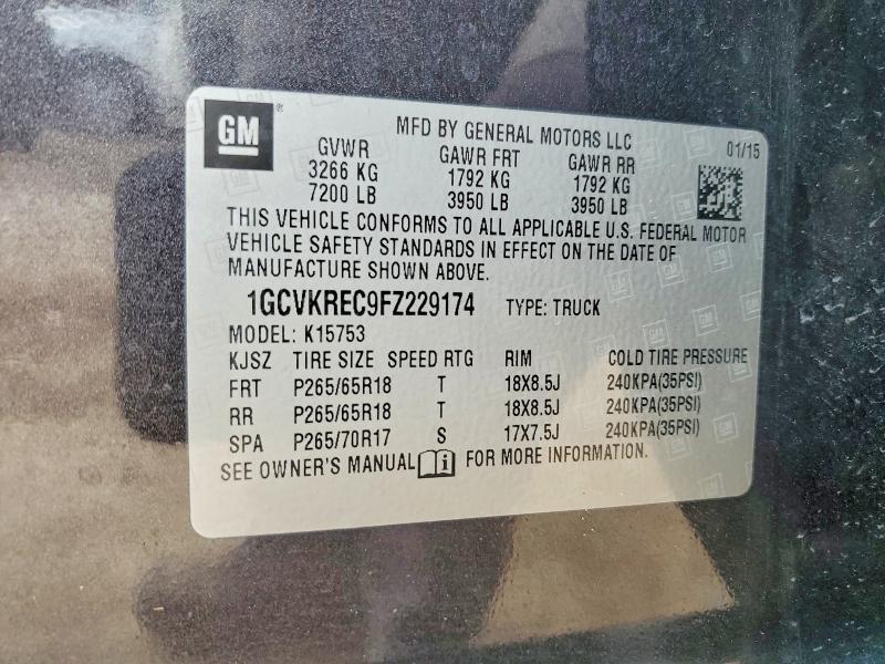 2015 Chevrolet Silverado K1500 lt