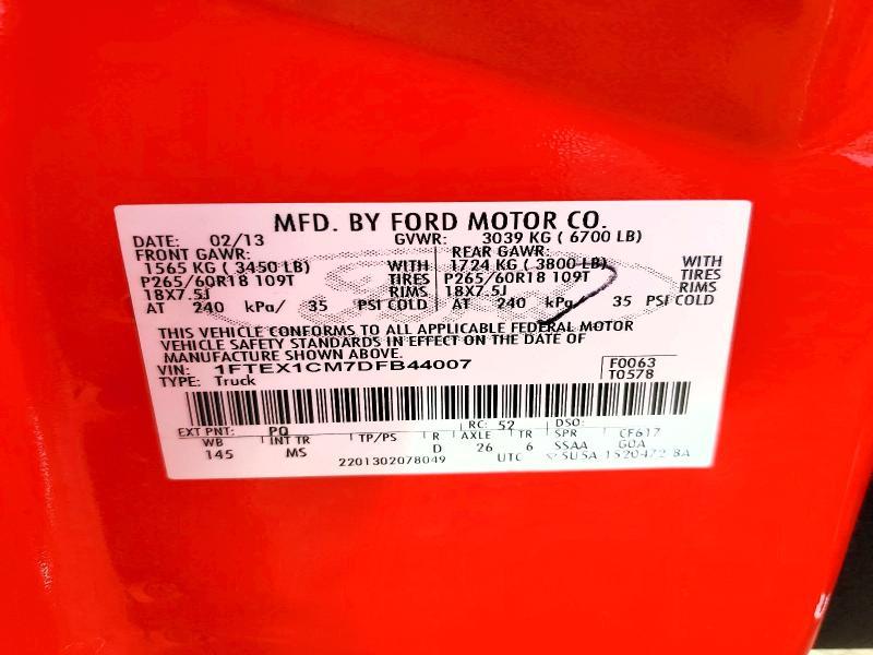 2013 Ford F150 Super cab