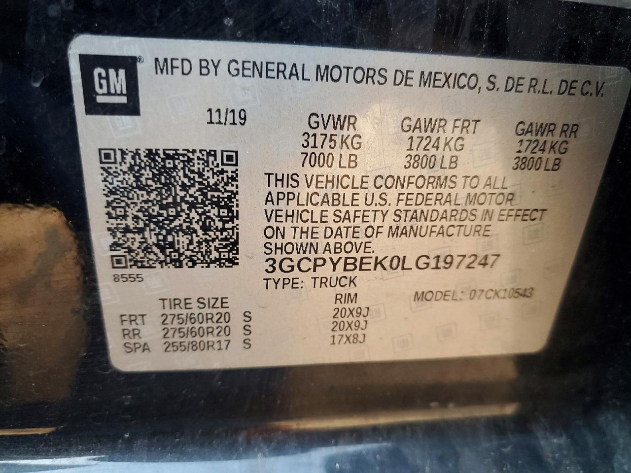 2020 Chev Silverado