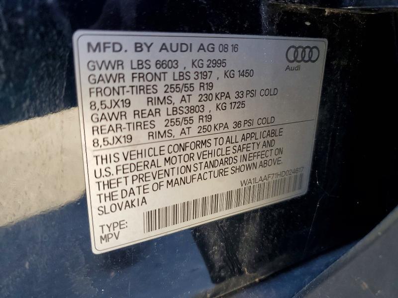 2017 Audi Q7 Premium Plus