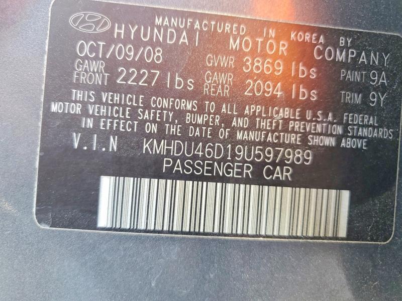 2009 Hyundai Elantra gls