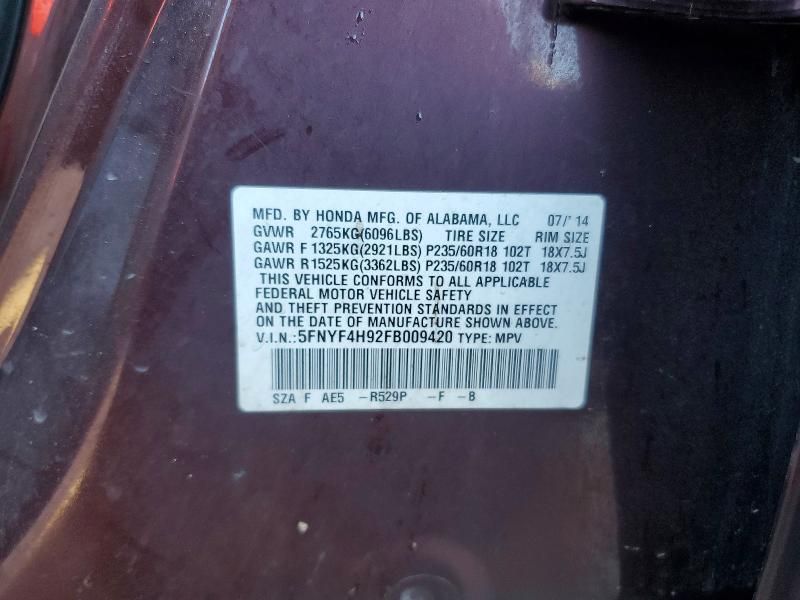 2015 Honda Pilot Touring