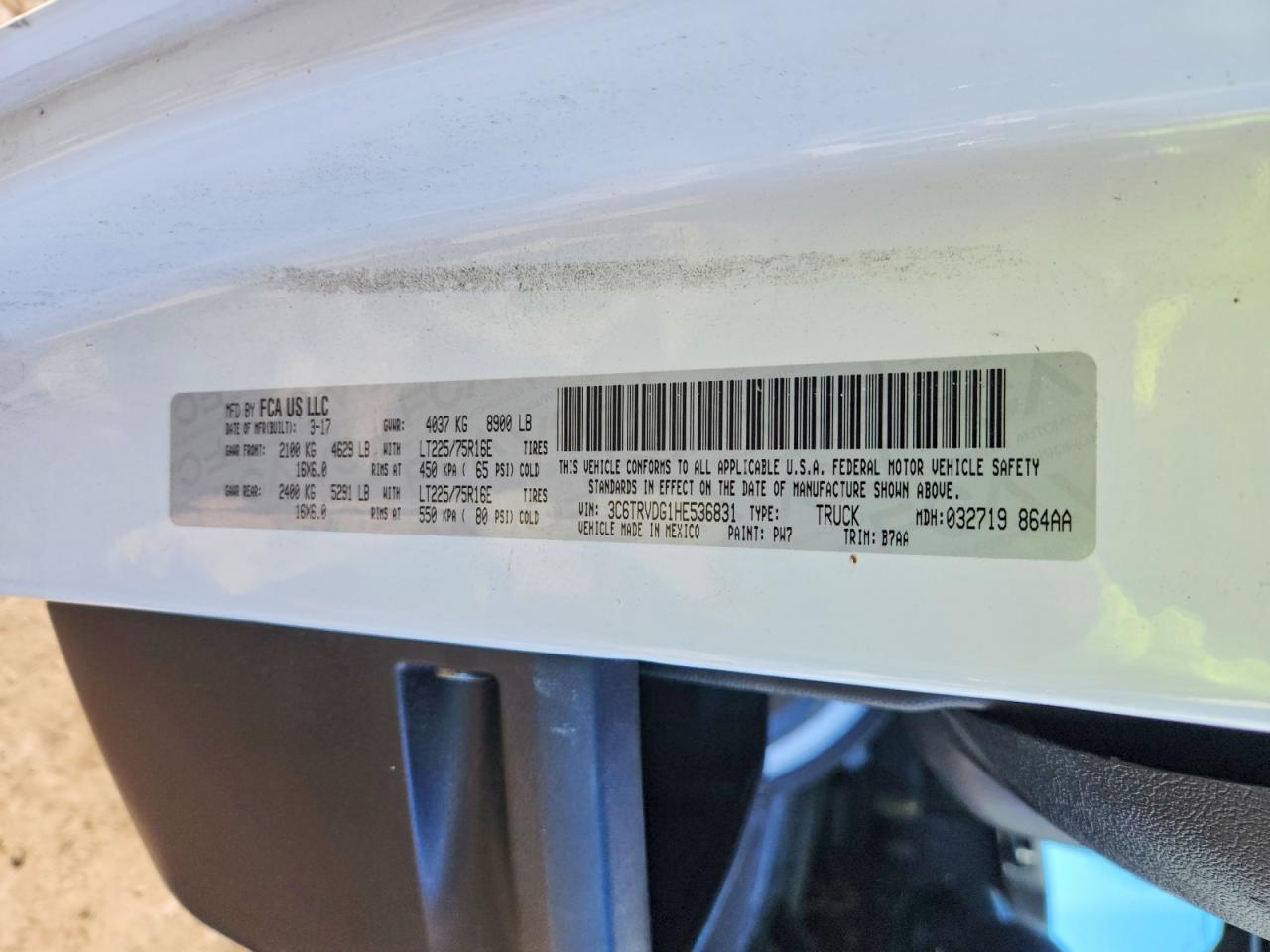 2017 Dodge RAM Promaster 2500 2500 High