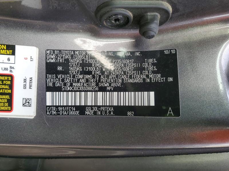 2011 Toyota Sienna le